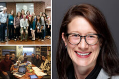 Collage of photographs with Kimberly Geeslin